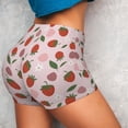 thumbnail image 2 of Sikiie Floral Strawberr Print Workout Shorts Women Scrunch Butt Gym Shorts Seamless High Waist Tummy Control Yoga Biker Athletic Shorts, 2 of 5