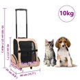 thumbnail image 2 of vidaXL Foldable Multipurpose Pet Trolley Beige, 2 of 6
