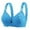 Blue, variant on Xijirk Women Wireless Bra Lace Adjustable Wide Strap V Neck Rhinestone Comfort Bra for Daily Casual Wear and Outfit Layering,Beige,46
