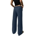 thumbnail image 7 of Womens Wide Leg Sweatpants Plus Size Cargo Pants for Women Plus Size Wide Leg Pants for Women Work Pants Women Stretch Stretchy Work Pants Cargo Pants Women High Waist Blue XL, 7 of 7