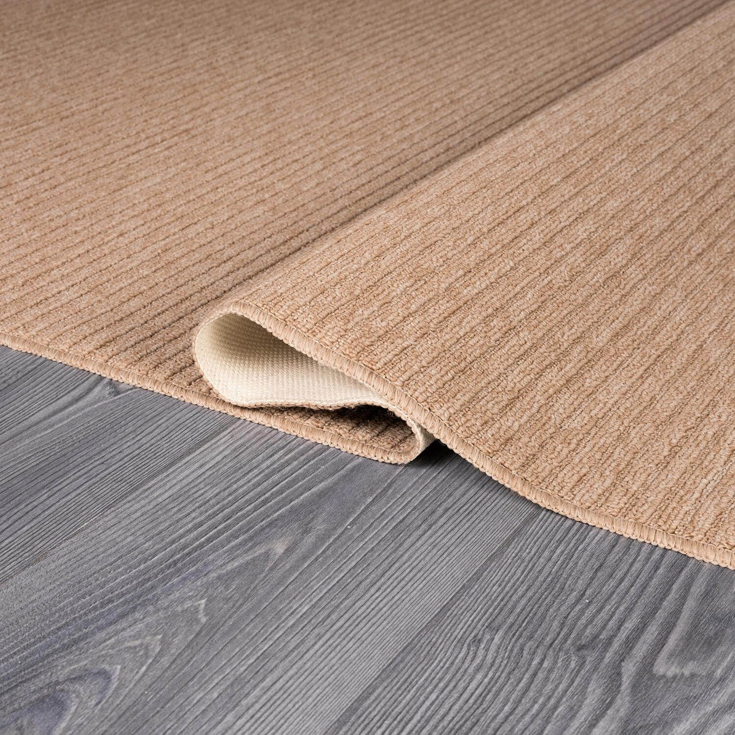Beverly Rug Non-Slip Machine Washable 3 x 3 Beige Indoor Area Rugs