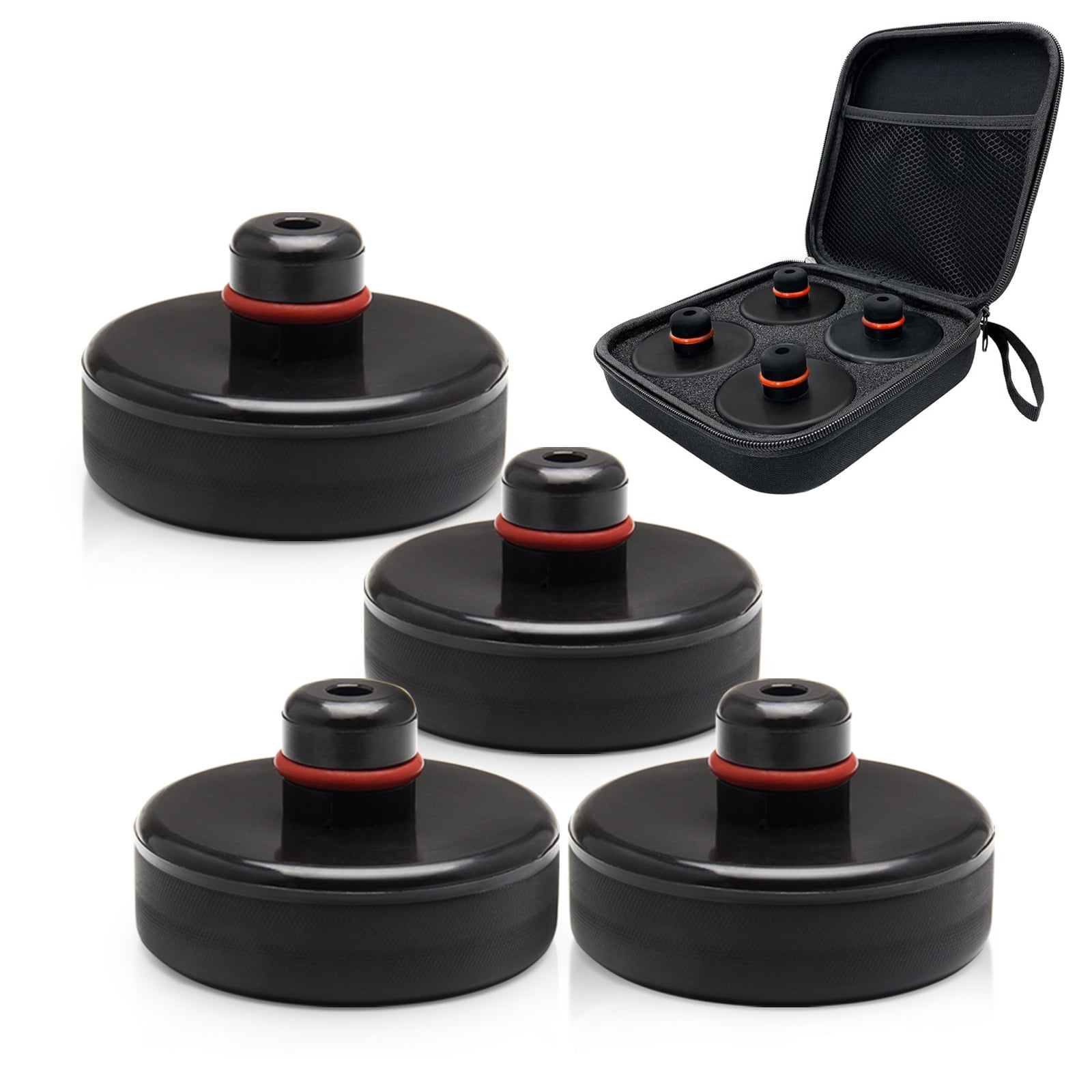 Chirano Jack Lifting Pads for Tesla Model 3/ Model Y/Model S Tesla Accessories 4 Pucks with a Storage Case 