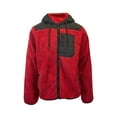 thumbnail image 1 of Jack & Jones Veste Rouge pour Homme Authentique en Sherpa Peluche Teddy (S02), 1 of 9
