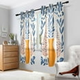 thumbnail image 2 of Yayeee Window Curtains Light Filtering 63"x42" Grommet Panel Pair Home Living Room Decor, Leopards Leaves, 2 of 7