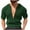 Army Green, variant on Dagugfen Mens T Shirts Summer V Neck Short Sleeve Loose Vacation Travel Casual Tee Tops Solid Color