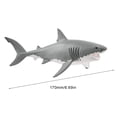 thumbnail image 5 of TINGYI Big Sea Life Soft Great White Shark Model Action Figures Ocean Animals Big Shark Collection Toy For Kid Gift 1 pack, 5 of 5