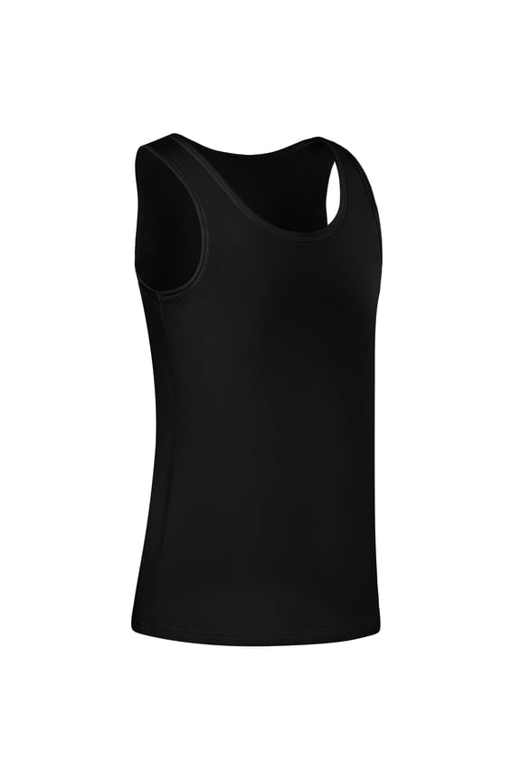 Women Breathable Cotton Breast Binder Long Trans Tank Top Built-in Chest Binder