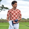 thumbnail image 3 of Susaid Basset hound dog with paw Print Men's Short Sleeve Polo Shirt, Golf Shirts for Men, Business Casual Polos-Medium, 3 of 6
