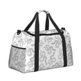 thumbnail image 2 of Fotbe Hand Drawn Snake Bolsa de Viaje con Estampado, Bolsa de Fin de Semana para Mujer con Compartimento para Zapatos, Bolsa de Gimnasio con Bolsillo Húmedo, 2 of 7