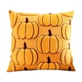 thumbnail image 2 of Kiddiway Halloween Harvest Large Pumpkin Pillow - Warm Fall Halloween Decor, Decorative Cushion for Couch, Halloween Throw Pillows with Rustic Charm,Yellow, 2 of 7