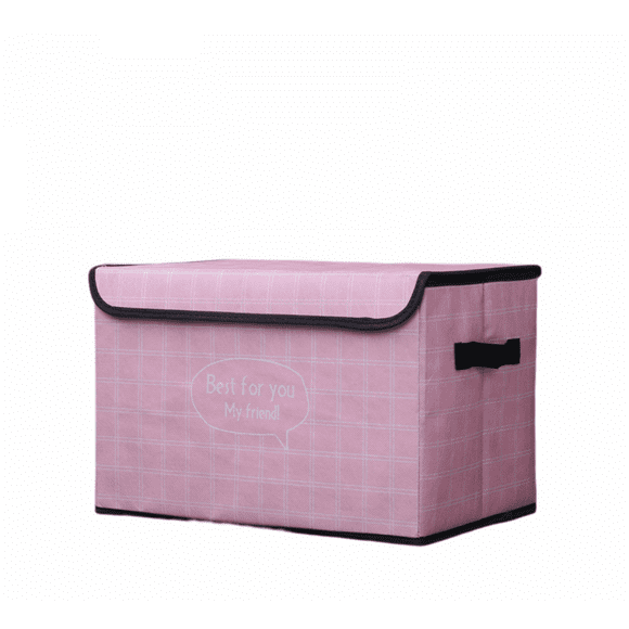 Toy Box Chest, Collapsible Sturdy Storage Bins With Lids, E