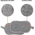 thumbnail image 2 of Washable Dishwashing Sponge, 6 Double-Sided Non-Scratching Scraping Pads Antibacterial Microfiber Sponge Kitchen Cleans All Surfaces Effectively. Idea, 2 of 4