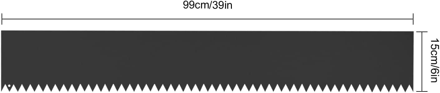 Miumaeov 6pcs Bendabable Landscape Edging Easy Installation Steel Garden Border 40" x6"