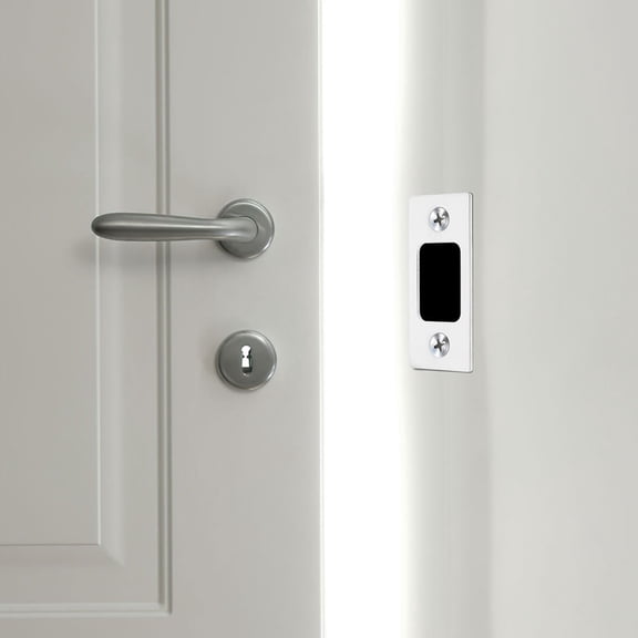 ROSENICE Door Latch Guard Plate 6Pcs Deadbolt Cover Plate Anti-Forced Entry Homeowners Rectangular 2.60X1.70X0.10Cm