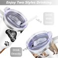 thumbnail image 5 of Insulated Dog Lover Tumbler for Women - 40oz Leakproof Travel Mug with Handle & Straw - Cute Puppy Gift Coffee Cup, 5 of 7