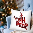 thumbnail image 4 of Almohada Navideña Xihbxyly con Muñeco Sin Rostro y Estampado de Navidad, 4 of 6