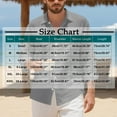 thumbnail image 4 of Stamzod Beach Shirts for Men Solid Color Long Sleeve Flax Button Down Shirt Casual Mens Vacation Shirts Black-3 XXL, 4 of 9