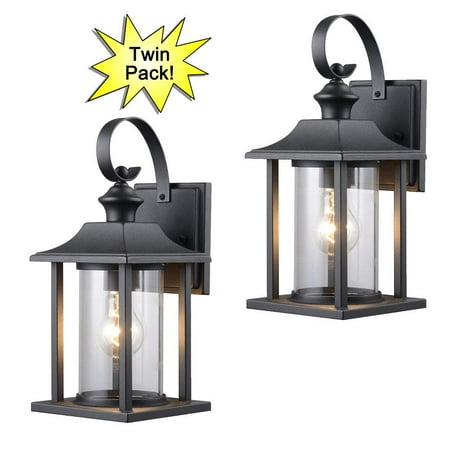 Hardware House 23 0414 Black Outdoor Patio Porch Wall Mount Exterior Lighting Lantern Fixtures With Clear Gl Twin Pack Hardware House 23 0414 Black Outdoor Patio Porch Wall Mount Exterior Lighting Lantern Fixtures With Clear Gl Twin Pack