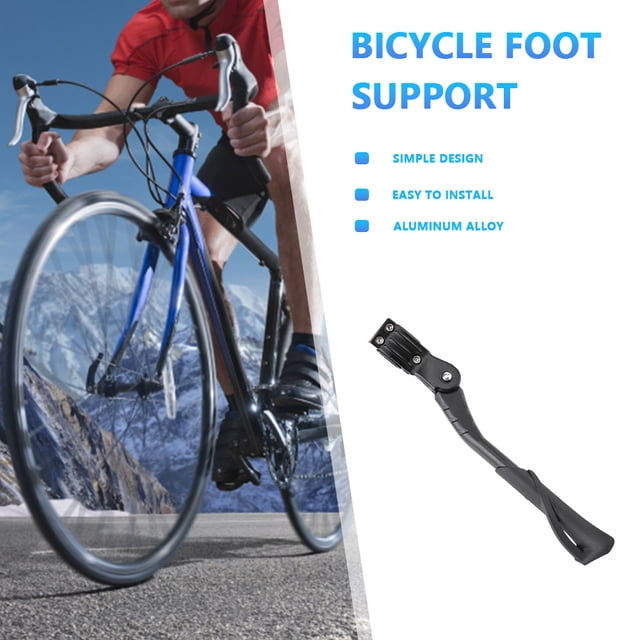 Soporte De Bicicleta Soporte para bicicleta Reposapiés Soporte lateral ajustable Fácil instalación Equipo de ciclismo DQrwqpou Accesorios para bicicletas