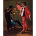 thumbnail image 2 of Judith Leyster 12x14 Black Ornate Wood Framed Double Matted Museum Art Print Titled: The Last Drop (The Gay Cavalier), 2 of 5