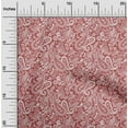 thumbnail image 2 of oneOone Velvet Dark Peach Fabric Paisley Craft Projects Decor Fabric Printed By The Yard 58 Inch Wide-10, 2 of 7