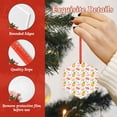 thumbnail image 4 of Naloa Flamingo And Pineapple Acrylic Santa Tree Decorations Christmas Hanging Pendant for Christmas Winter New Year Party Hanging Decorations-Hexagon, 4 of 7