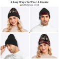 thumbnail image 7 of joogoo Wolf and Roses Flower Beanie Hats Men Women Cuffed Skull Cap Winter Warm Knit Thick Beanies, 7 of 7