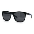 thumbnail image 5 of Polarized Classic Gentleman Mens Simple Sporty Horn Rim Plastic Sunglasses [Black Blue - Black], 5 of 7