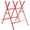 Red, variant on Costway Folding Log Saw Horse with Anti-Slip Sawteeth and Non-Slip Foot Pads for Firewood Red