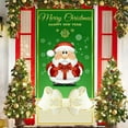 thumbnail image 4 of Christmas Door Covers for Front Door,Christmas Door Decorations Covers,Merry Christmas Photography Outdoor Sign,Christmas Door Curtain Outdoor Santa Claus and Puppy Background Decoration, 4 of 6