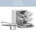 thumbnail image 4 of Tyeign Stainless Potato Masher Press, Manual Fruit Vegetable Ricer & Noodle Maker, Heavy-Duty Baby Food Strainer with Non-Slip Handle, Home & Restaurant Kitchen Gadget, 1X Potato Masher, 4 of 8