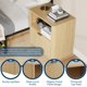 thumbnail image 4 of 22-pulgada de anchura fluted nightstand con cajón y almacenamiento: mid - century moderno design para dormitorio, sofa, o oficina, 4 of 7