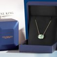 thumbnail image 5 of Gem Stone King 14K Yellow Gold Green Prasiolite Pendant Necklace | 3.17 Cttw | Gemstone Birthstone | Oval 11X9MM | Gold Necklace for Women | With 18 inch Gold Chain, 5 of 6