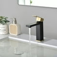 thumbnail image 4 of Sumerain Bathroom Sink Faucet 304 Stainless Steel Bathroom Faucet, Black and Gold, 4 of 9