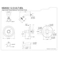 thumbnail image 3 of Kingston Brass KB2635DL Concord Pressure Balance Tub and Shower Faucet, Oil Rubbed Bronze, 3 of 3