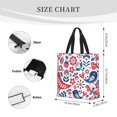 thumbnail image 3 of Disketp Birds Flowers Bolsa Tote de Lona para Mujer, Bolso de Hombro y Cruzado con Cierre de Cremallera, 3 of 5
