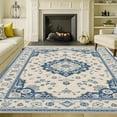 thumbnail image 2 of 4'x6' living room carpet outside carpet floral area rug retro area rug vintage area rug, 2 of 10