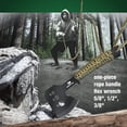 thumbnail image 3 of Axe and Fixed Blade Knife with Sheath, One-Piece Camping Hatchet and Hunting Knife with Rope Handle, Includes Zoomable Tactical Flashlight and Many Other Tools, 15 Pieces Camping Tool Set, 3 of 7