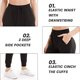thumbnail image 4 of Gibobby pantalones jogger mujer Pantalones deportivos para mujer, mallas sueltas de primavera y verano, mallas informales de cintura alta, pantalones de Yoga para mujer (Negro, S), 4 of 5