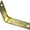Polished Brass, variant on National Hardware 2-1/2 In. x 5/8 In. Brass Steel Corner Brace (4-Count)