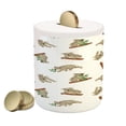 thumbnail image 1 of Tropical Animals Piggy Bank, Koala Pattern Design Mammals of Nature Australian Animals, Ceramic Coin Bank Money Box for Cash Saving, 3.6" X 3.2", White Grey, by Ambesonne, 1 of 4