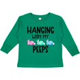 thumbnail image 3 of Inktastic Easter Hanging with My Peeps Pastel Bunnies Boys or Girls Long Sleeve Toddler T-Shirt, 3 of 5