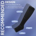 thumbnail image 3 of 3 Pairs Open Toe Copper Compression Socks for Women & Men Circulation 15-20 mmhg, Best Support for Medical, Running, Nursing, 3 of 5