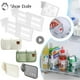 thumbnail image 2 of 1/4 piezas de tablero divisor de almacenamiento de refrigerador, divisor de plástico retráctil, férula de almacenamiento, organizador de estantes para latas y botellas de cocina, 2 of 5