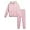 Light Pink, variant on Real Love Girls Jogger Set - 2 Piece Fully Sherpa Lined Fleece Zip Up Hoodie and Cargo Jogger Pants (5-16)