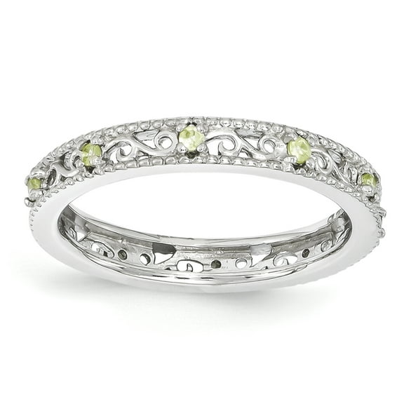 Peridot Sterling Silver Ring