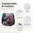 thumbnail image 4 of Balery Ocean Seahorse Pantalones cortos deportivos para mujer con forro y dos bolsillos, elásticos, para entrenamiento, gimnasio, yoga-Small, 4 of 7