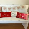 thumbnail image 5 of Valentines Day Pillow Cover 12x20 inch Farmhouse Valentines Day Decor for Home Red Love You More Valentine Pillows Decorative Throw Pillows Valentines Day Decorations, 5 of 6