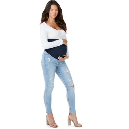 Sofia Jeans by Sofia Vergara Rosa Curvy Maternity Jeans with Full Belly Band