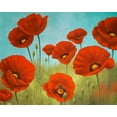thumbnail image 2 of Rhyan, Vivien 32x26 Gold Ornate Wood Framed with Double Matting Museum Art Print Titled - Field of Poppies II, 2 of 4